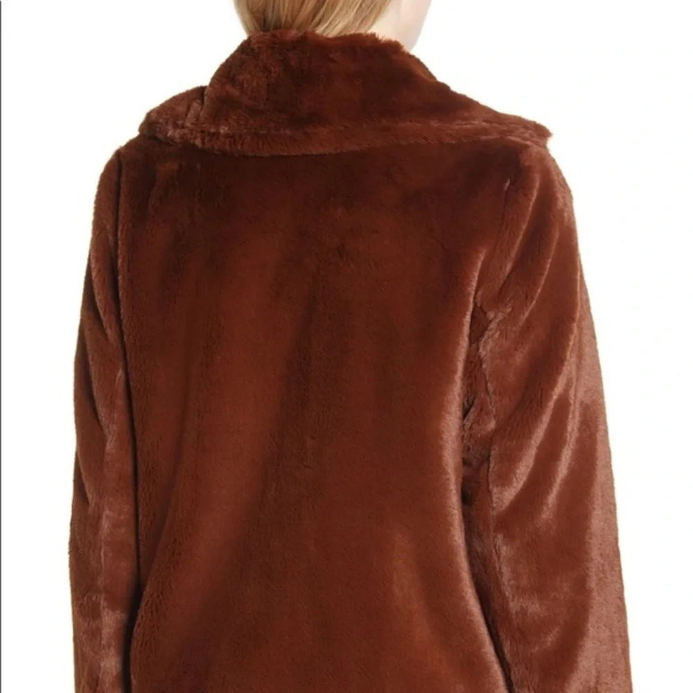 Via Spiga Crop Faux Fur Jacket, Size Large, NWT - Picture 2 of 11